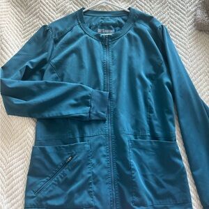Grey's Anatomy Caribbean blue scrub jacket
